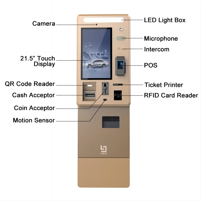 China 32 Inch IP67 Parking Payment Kiosk Machine With Cash Acceptor NFC Card Reader POS Reader Manufacturer 32 Inch IP67 Parking Payment Kiosk Machine With Cash Acceptor NFC Card Reader POS Reader